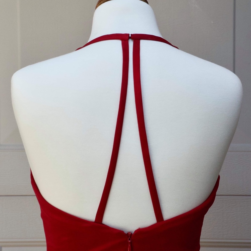 Nicole Miller Plunge Neckline Dress